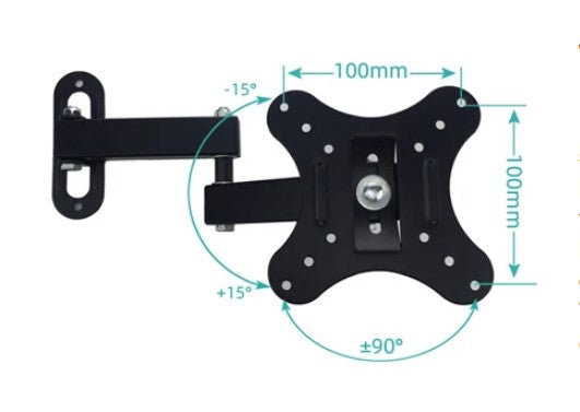 CTG-101W TV MOUNT BRACKET 14"-27" Cold Rolled Steel TILT UPTO 180 DEGREE