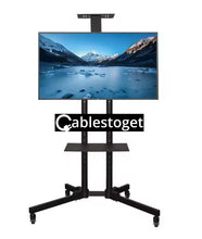 Load image into Gallery viewer, CTG-1500 Mobile/Rolling TV Cart with Wheels for 32-70 Inch