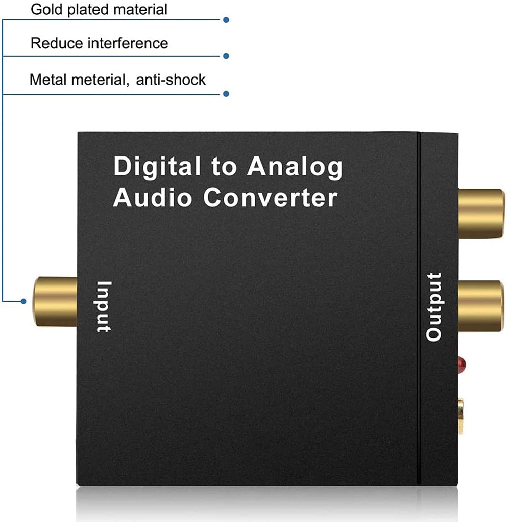 CTG Digital Optical Coaxial to Analog RCA Audio Converter adapter