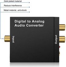 Load image into Gallery viewer, CTG Digital Optical Coaxial to Analog RCA Audio Converter adapter