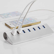 Load image into Gallery viewer, 7 Ports USB 3.0 Hub - Triangle Aluminum Alloy