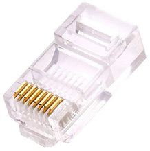 Load image into Gallery viewer, CTG Cat6 RJ45 Connector 3U Gold Plated 10 Pieces