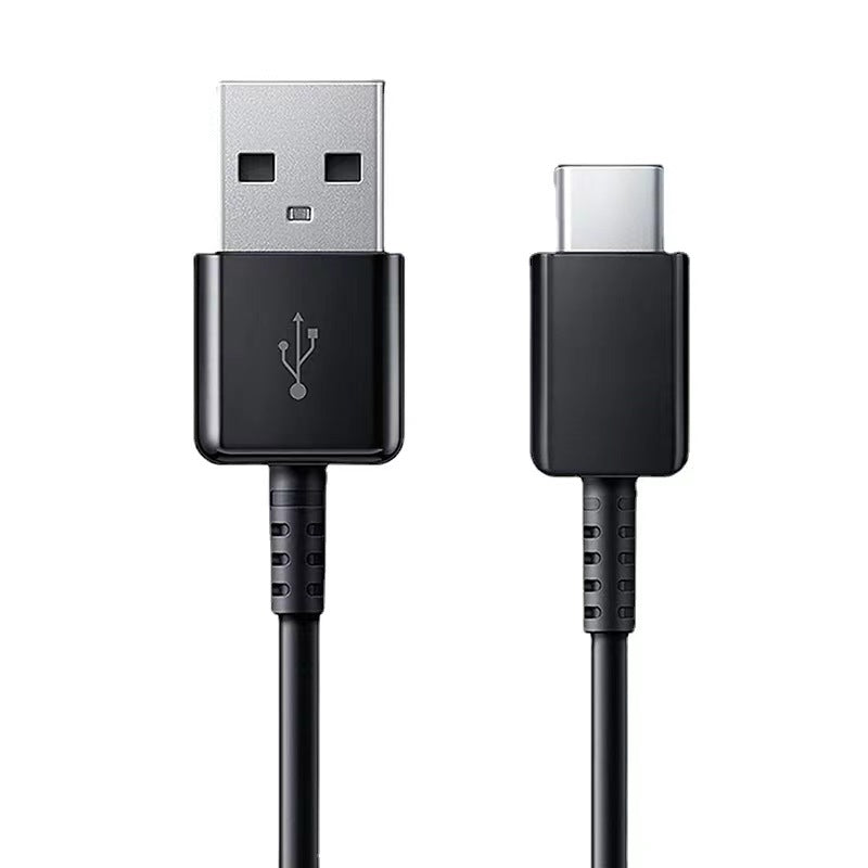 Black Sync & Charge Type C to USB A Cable