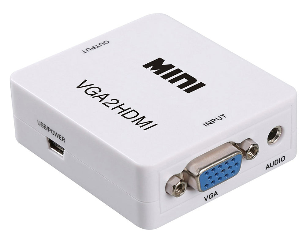 VGA & Audio to HDMI Mini Converter Adapter