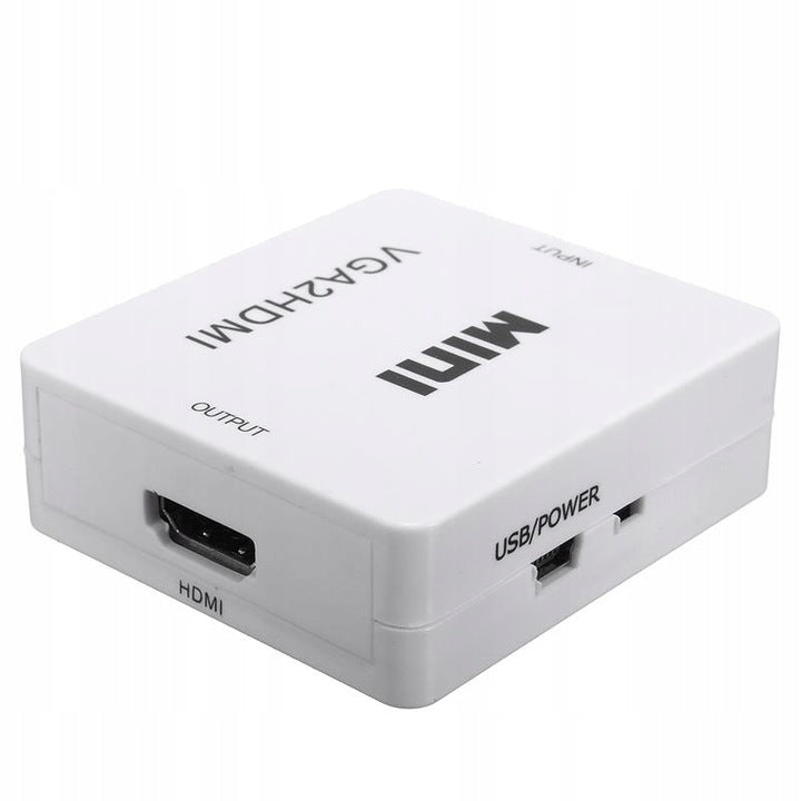 VGA & Audio to HDMI Mini Converter Adapter