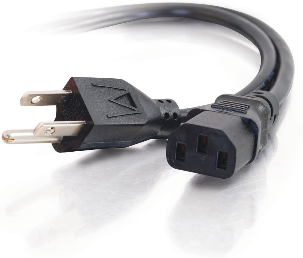 Power Cord, Replacement Power Cable, 3 Pin Connector, For Computers